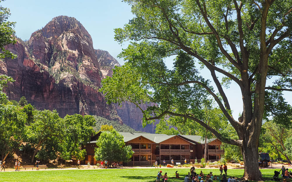 Wedding and Elopement location at Zion Lodge Lawn in Zion National Park