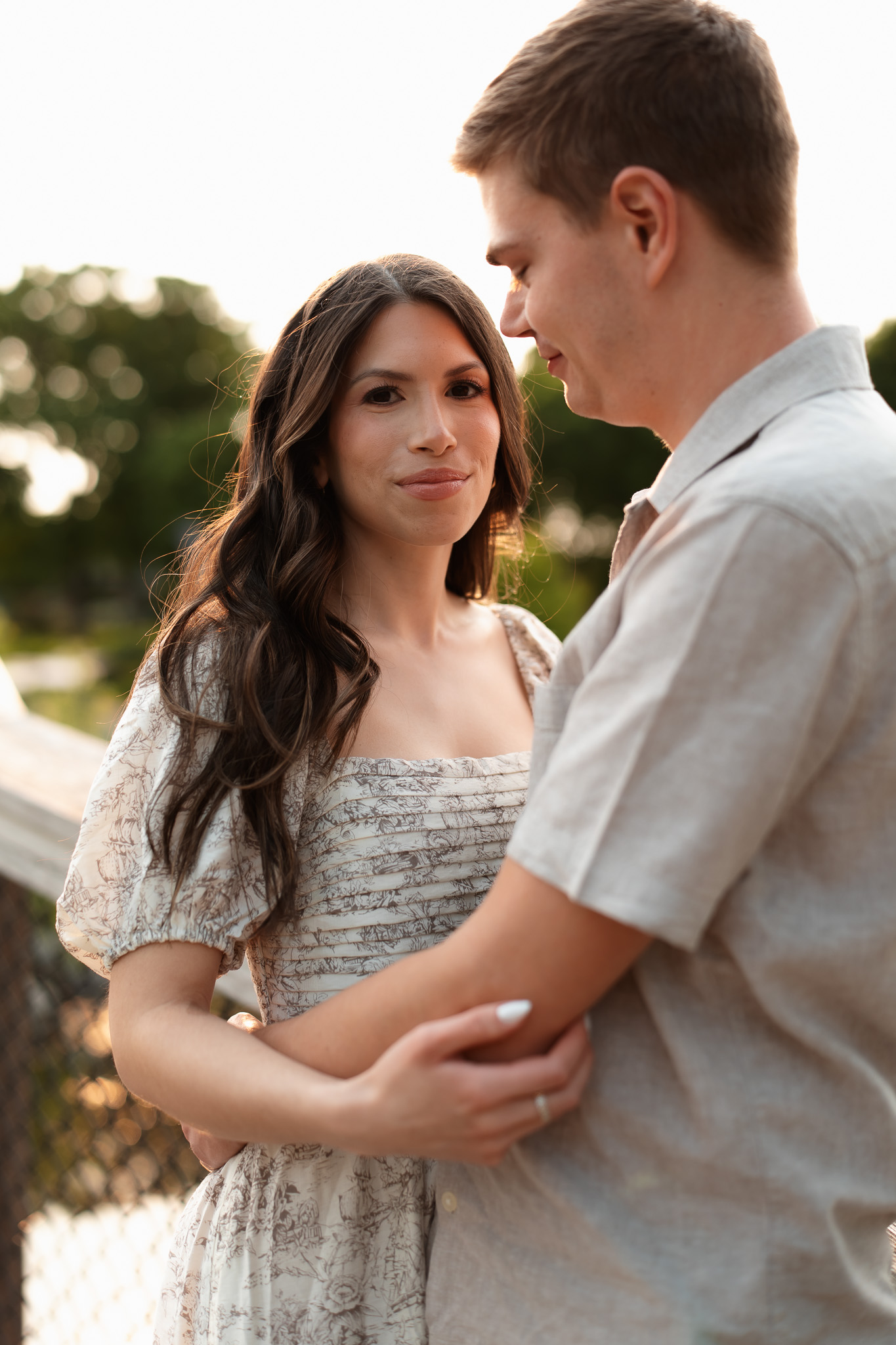 Stunning engagement couple at Wayzata beach