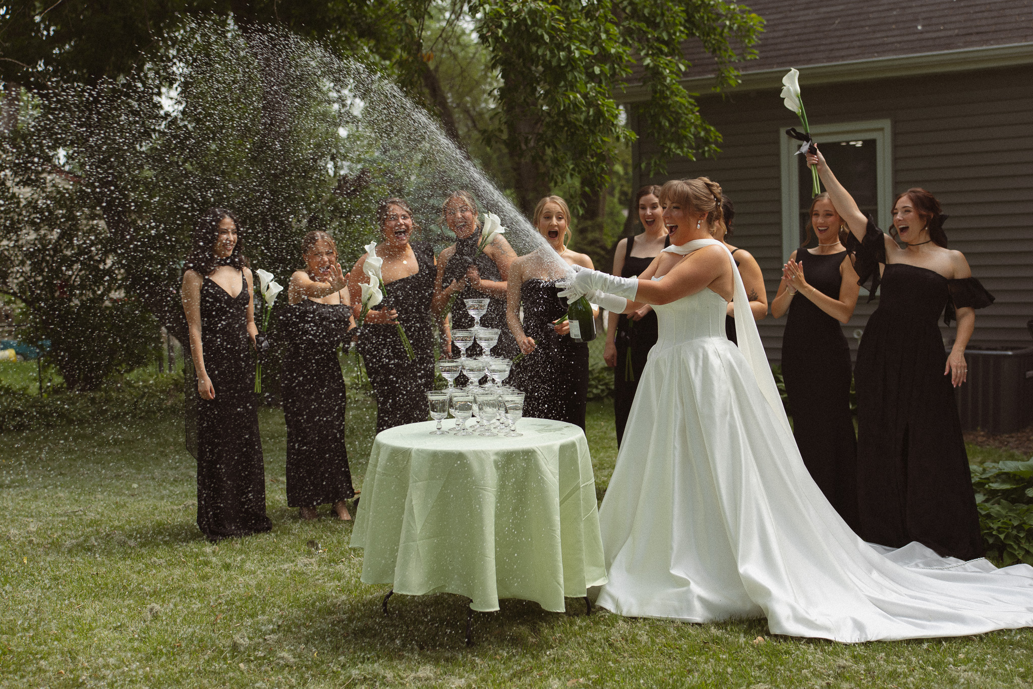 Bride getting ready at The View, Minneapolis Event Centers before her St. Anthony Main wedding