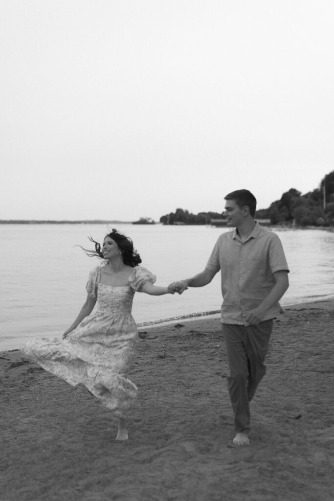 Stunning engaged couple portraits during their wayzata engagement session