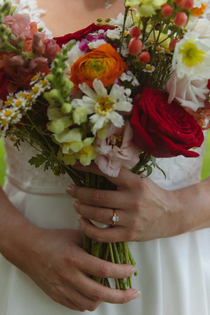 Colorful Summer wedding bouquet