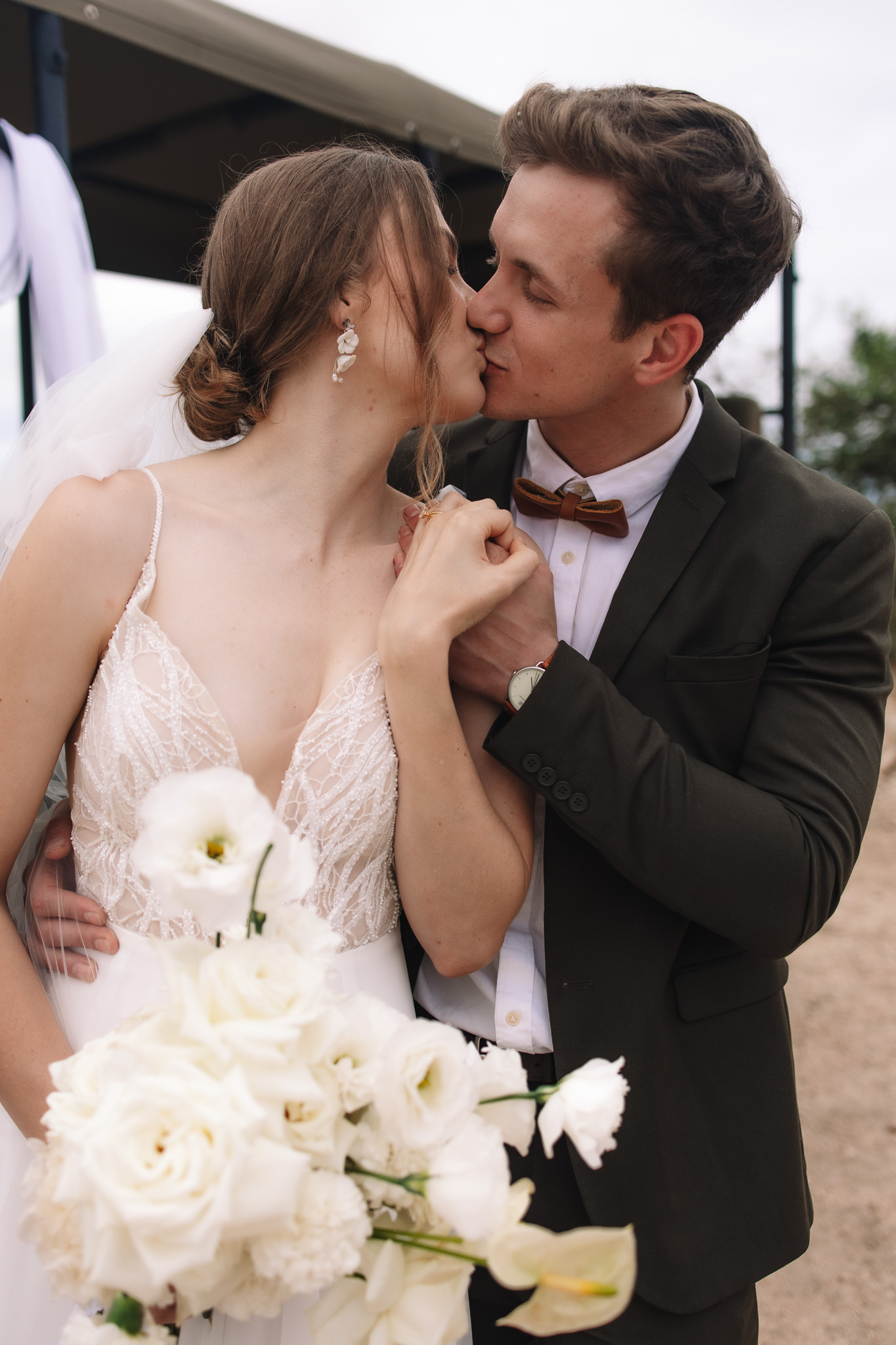 Bride and groom portrait