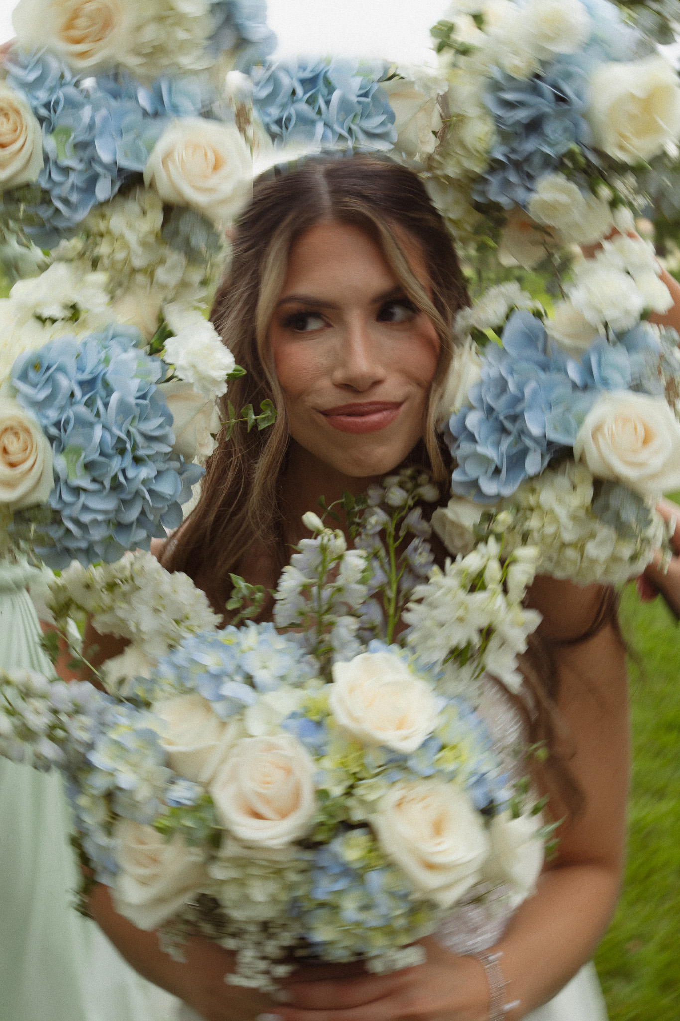 Stunning wedding portrait of Bride at The Woodlands Glashaus wedding venue in MN